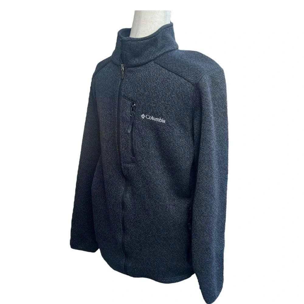 Columbia Rebel Ravine Sweater Face Fleece Omni Wick Jacket Gray Size Small Warm - Picture 4 of 13